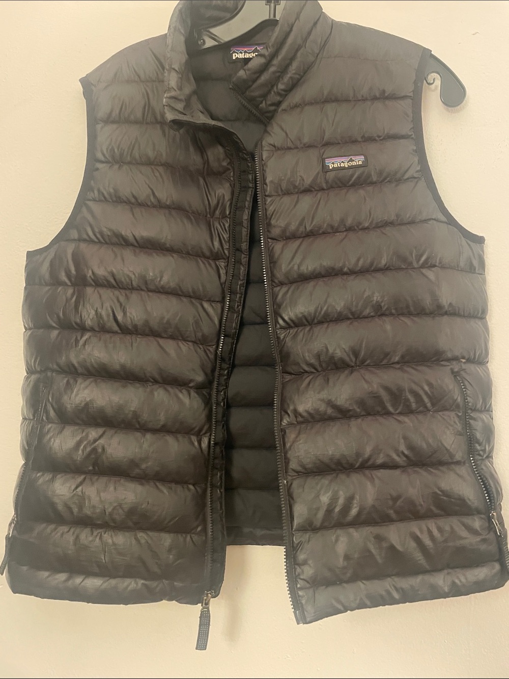 Patagonia Black Quilted Kids Puffer Vest